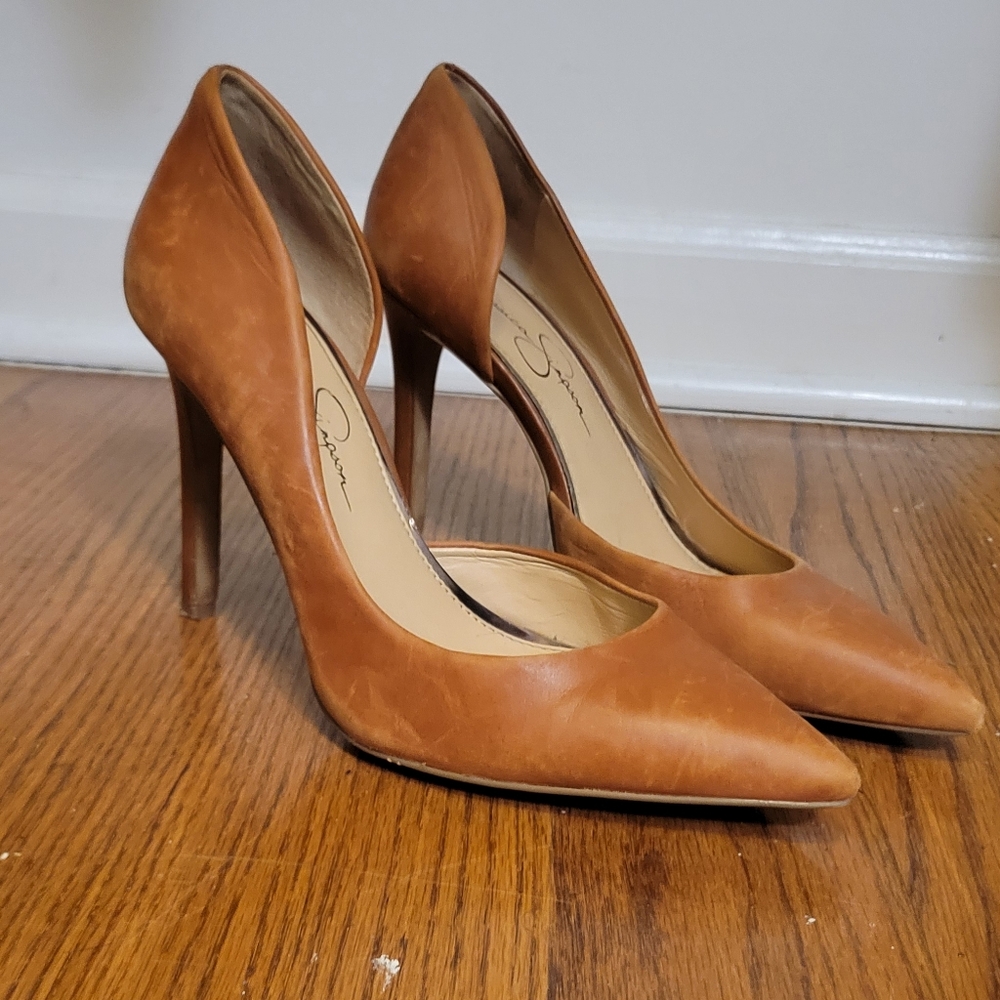 Jessica Simpson Leather Heels
